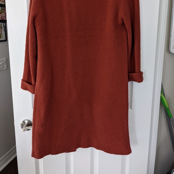 Coatigan/ cardigan sz small rust red colour - Picture 4 of 6